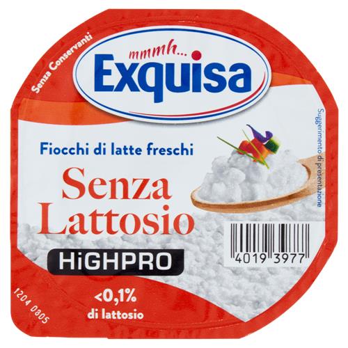 Exquisa Highpro Fiocchi di latte freschi Senza Lattosio 175 g