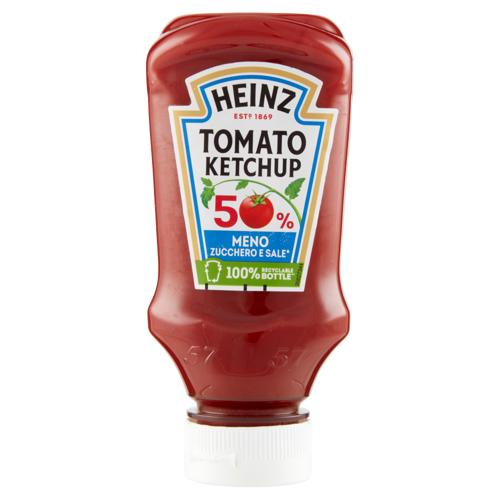 Heinz Tomato Ketchup 50% Meno Zucchero e Sale* 220 ml