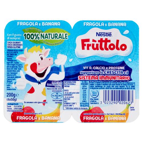 NESTLÉ FRUTTOLO Fragola e Banana 4 x 50 g