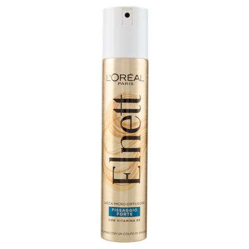 L'Oreal Paris Elnett Lacca fissaggio forte, fissa le acconciature, non appesantisce, 200 ml