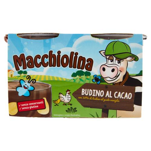 Macchiolina Budino al Cacao con 30% di budino al gusto vaniglia 2 x 125 g