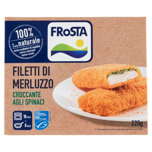 Frosta Filetti di Merluzzo Croccante agli Spinaci 220 g