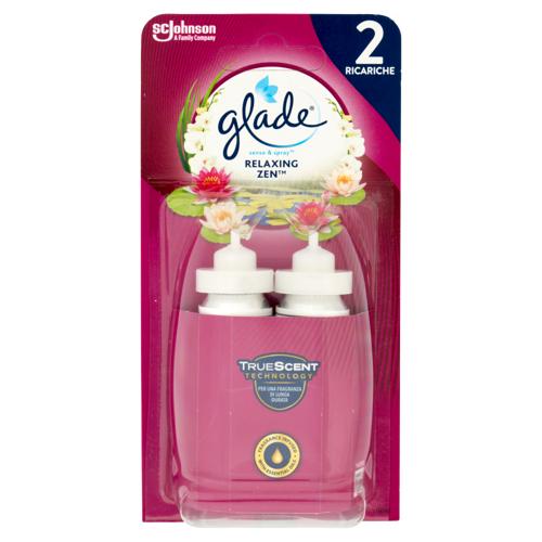 Glade Sense&Spray Doppia Ricarica, Profumatore Ambienti con Sensore, Fragranza Relaxing Zen 2x18ml