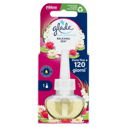 Glade® Liquido Elettrico Ricarica, Profumatore per ambienti, Fragranza Relaxing Zen 20ml