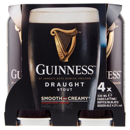 Guinness Draught Stout 4 x 330 ml