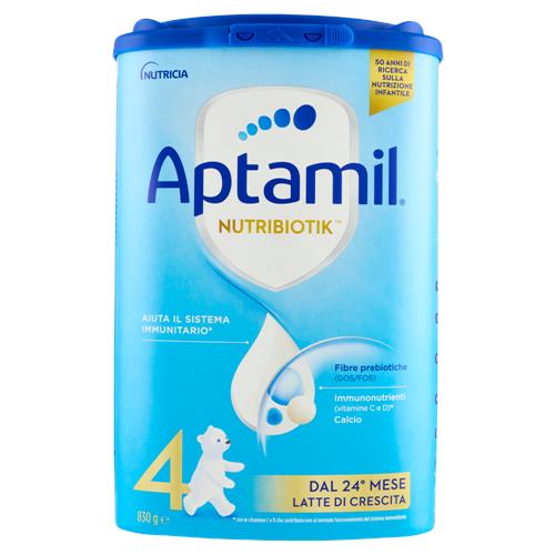 APTAMIL 4 - Latte di crescita dai 24 mesi, Polvere, Supporta il Sistema Immunit con le Vit C&D, 830g