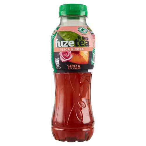 FUZE TEA Senza Zuccheri, Tè Nero Pesca con una nota di Rosa PET 400ml 