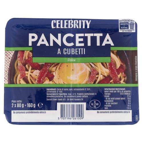 Celebrity Pancetta a Cubetti Dolce 2 x 80 g