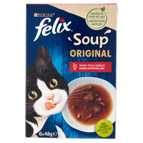 FELIX Soup Original (Manzo, Pollo, Agnello) 6 x 48 g