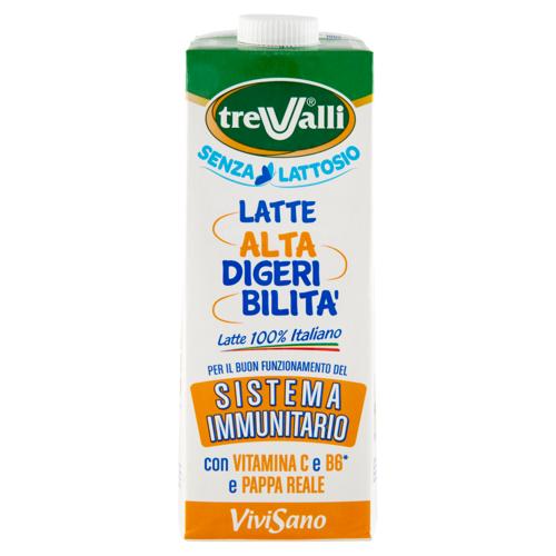 treValli Senza Lattosio Latte Alta Digeribilità Vivi Sano 1000 ml