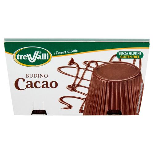 treValli i Dessert al Latte Budino Cacao 2 x 100 g