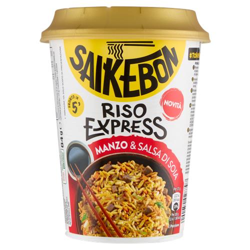 Saikebon Riso Express Manzo & Salsa di Soia 84 g