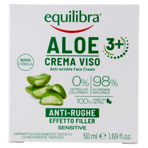 equilibra Aloe 3+ Crema Viso Anti-Rughe Effetto Filler 50 ml