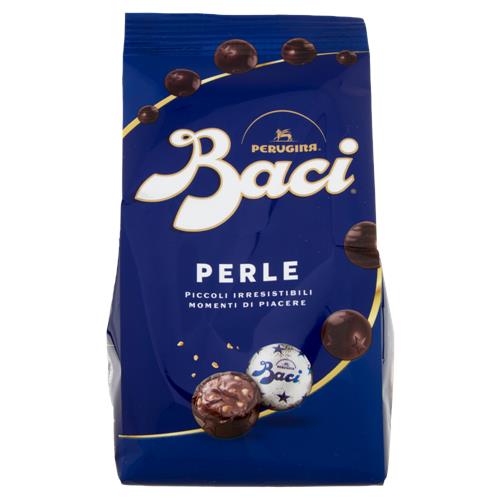 BACI PERUGINA Perle Cioccolatini Fondenti ripieni alle Nocciole Sacchetto 154g