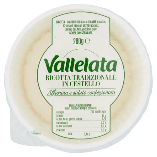 Vallelata Ricotta Tradizionale in Cestello 280 g