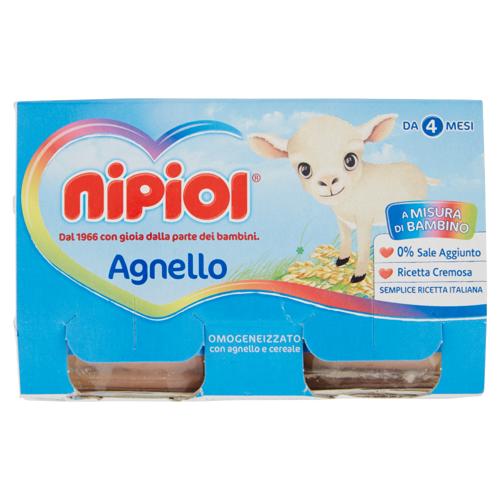 nipiol Agnello Omogeneizzato con agnello e cereale 2 x 120 g