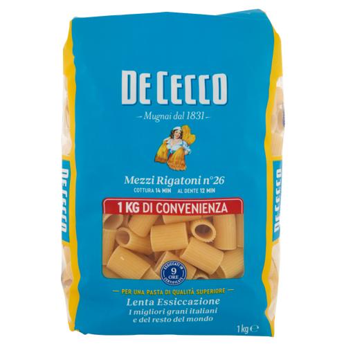 De Cecco Mezzi Rigatoni n°26 1 kg