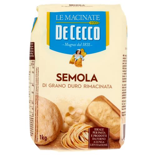 De Cecco Le Macinate Semola di Grano Duro Rimacinata 1 Kg