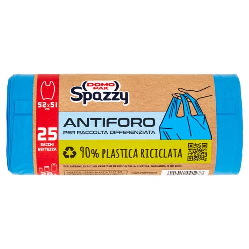 Domopak Spazzy Antiforo Sacchi Nettezza 28 lt cm 52x51 cm 25 pz