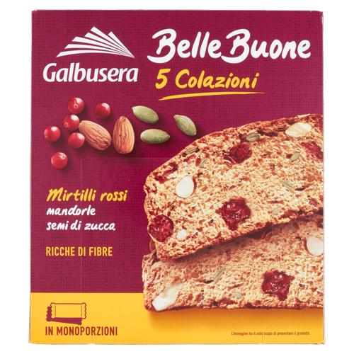 Galbusera BelleBuone 5 Colazioni Mirtilli rossi mandorle semi di zucca 5 x 40 g