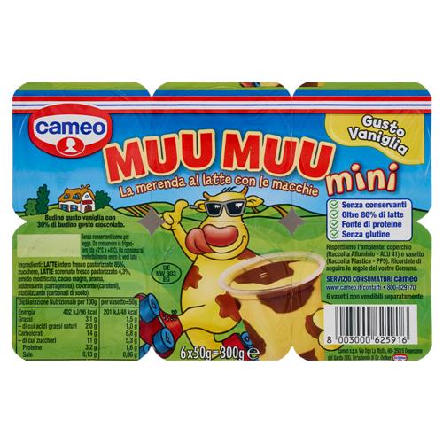 cameo Muu Muu mini Gusto Vaniglia 6 x 50 g