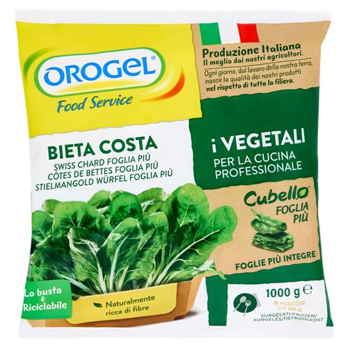 Orogel Cubello Bieta Costa Foglia Più Surgelati 1000 g