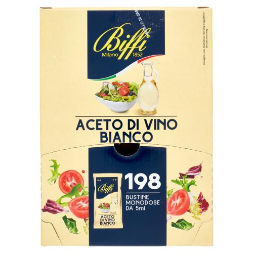 Biffi La Linea Professionale Aceto di Vino Bianco Bustine 198 x 5 ml