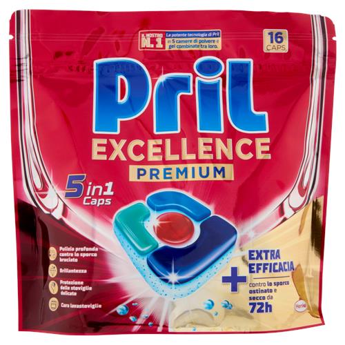 PRIL Excellence Premium 5in1 Caps 16pz (297,6g)