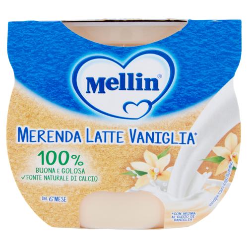 MELLIN Merenda Latte e Vaniglia al cucchiaio 2 x 100 g