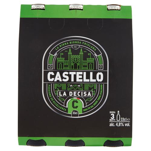 Castello la Decisa la Birra Bionda Friulana 3 x 33 cl