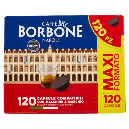 Caffè Borbone Miscela Decisa Capsule Compatibili Lavazza* A Modo Mio* ad uso domestico 120 x 7,2 g