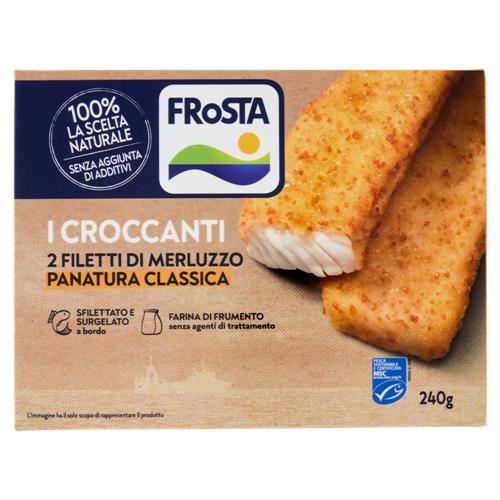 FRoSTA i Croccanti 2 Filetti di Merluzzo Panatura Classica 240 g