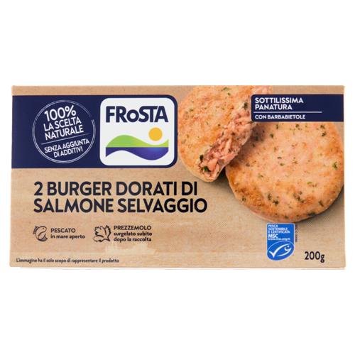 FRoSTA 2 Burger Dorati di Salmone Selvaggio 200 g