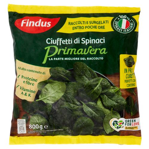 Findus Ciuffetti di Spinaci Primavera 800 g