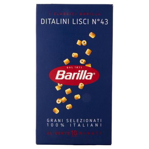 Barilla Pasta Ditalini Lisci n.43 100% Grano Italiano 500g