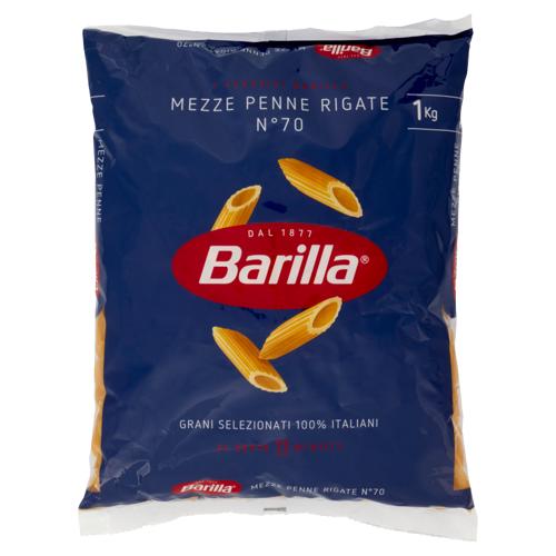 Barilla Pasta Mezze Penne Rigate n.70 100% Grano Italiano CELLO 1Kg