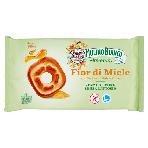 Mulino Bianco Armonia Fior di Miele Biscotti al Miele Millefiori Senza Glutine e Lattosio 250 g