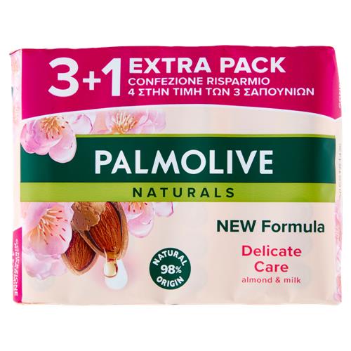 Palmolive sapone solido Naturals Latte e Mandorla 4x90 g