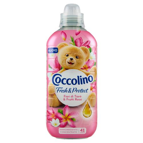 Coccolino Ammorbidente Concentrato Fresh & Protect Fiori di Tiarè & Frutti Rossi 41 Lavaggi 952 ml