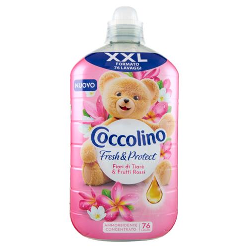 Coccolino Ammorbidente Concentrato Fresh & Protect Fiori di Tiarè & Frutti Rossi 76 Lavaggi 1750 ml