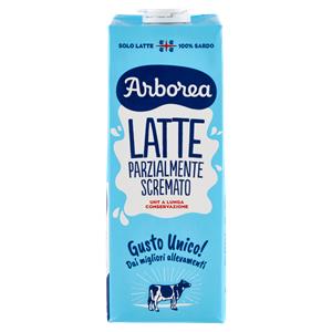 Arborea Latte Parzialmente Scremato UHT a Lunga Conservazione 1000 ml