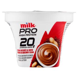 Milk Pro High Protein 20g Crema Dessert al Gusto Burro di Arachidi e Cacao 200 g