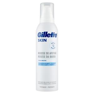 Gillette Mousse da Barba da Uomo Skin Ultra Sensitive con Burro di Karité e Vitamina E, 240 ml