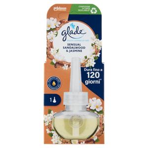 Glade® Liquido Elettrico Ricarica, Profumatore per ambienti, Fragranza Sandalo e Gelsomino 20ml