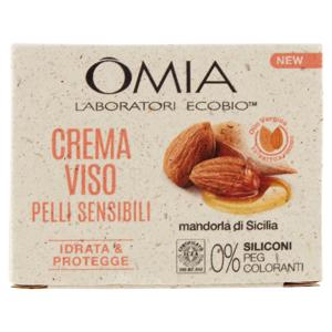 Omia Laboratori Ecobio Crema Viso Pelli Sensibili mandorla di Sicilia 50 ml