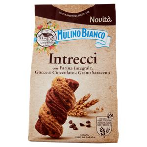 Mulino Bianco Intrecci Biscotti Integrali con Frolla al Cacao e Gocce Cioccolato 300g
