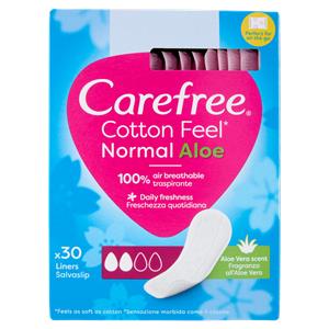 Carefree Cotton Feel* Normal Aloe Fragranza all'Aloe Vera Salvaslip 30 pz