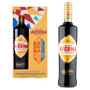 Averna Amaro Siciliano 70 cl + 2 Tavolette di Cioccolato Bonajuto di Modica