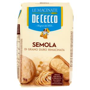 De Cecco Le Macinate Semola di Grano Duro Rimacinata 1 Kg