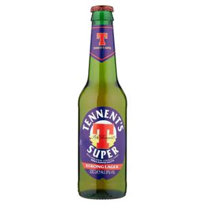 TENNENT'S SUPER Birra strong lager doppio malto bottiglia 33cl